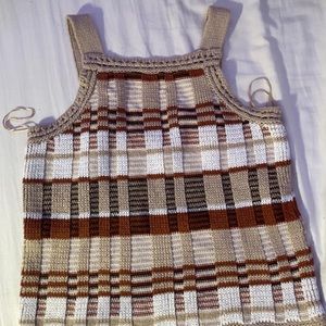Banana Republic Brown Crochet Top